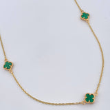 Cadena Aro Seguido Trebol 4.45gr / 18 1/4 in / 1.2mm Oro Amarillo Nac.Esp. 18K &