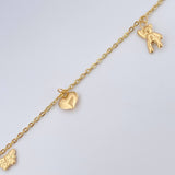 Tobillera Aro Seguido 3.7gr / 10 1/4 in / 1.27mm Oro Amarillo 18K &