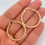 Candongas Megan 1.95gr / 1 1/4 in / Oro Amarillo 18K &