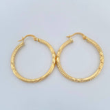 Candongas Megan 2.3gr / 1 1/4 in / Oro Amarillo 18K &