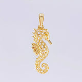 Dije Caballo de Mar 2.1g / 1 1/4 in Oro Amarillo 18K