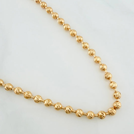 Cadena Militar 19.4 g / 25 in / 3.19 mm Oro Amarillo 18K