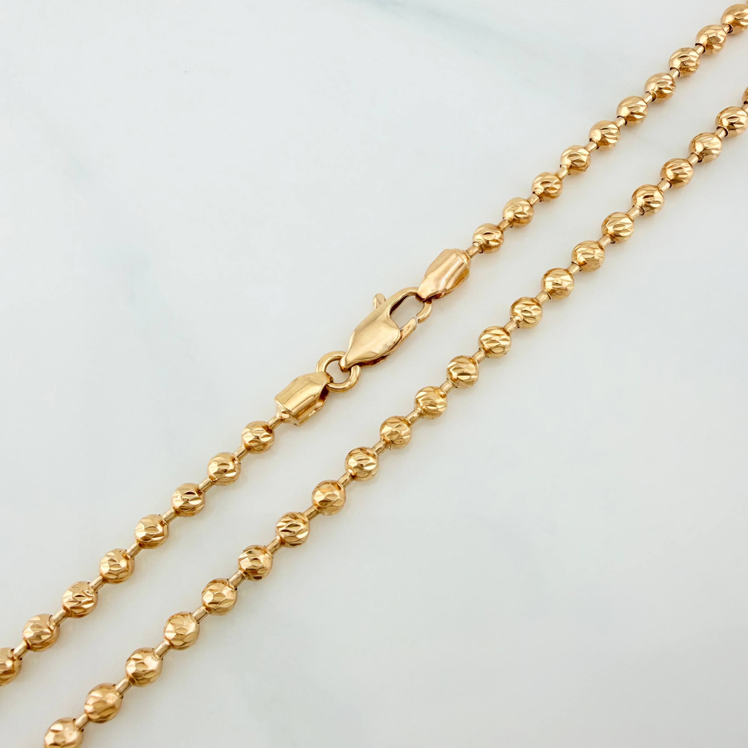 Cadena Militar 19.4g / 26 in / 3.19mm Oro Amarillo 18K