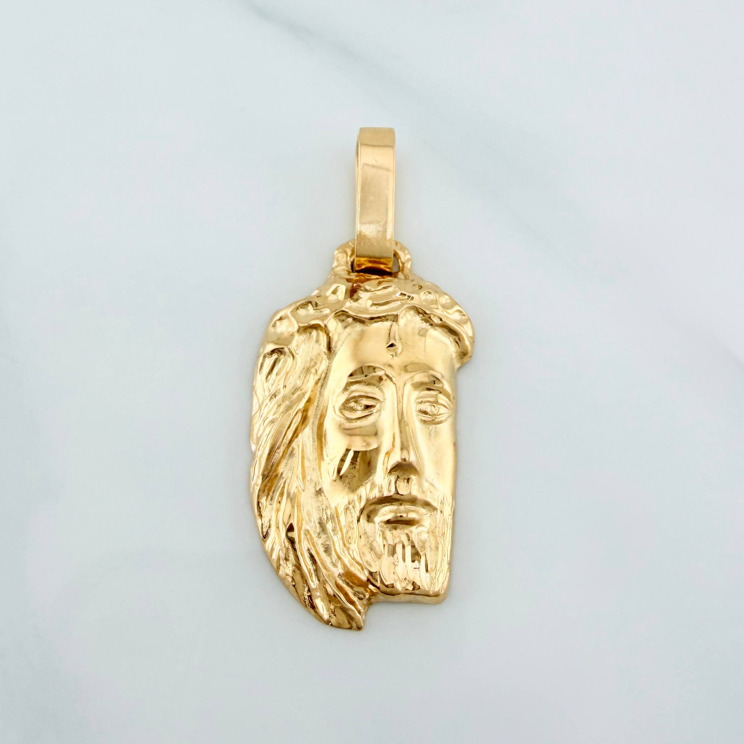 Dije Rostro Cristo 6.2 g / 2 in Oro Amarillo 18K