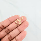 Dije Estrella De David 0.7 g / 3/4 in Oro Amarillo 18K