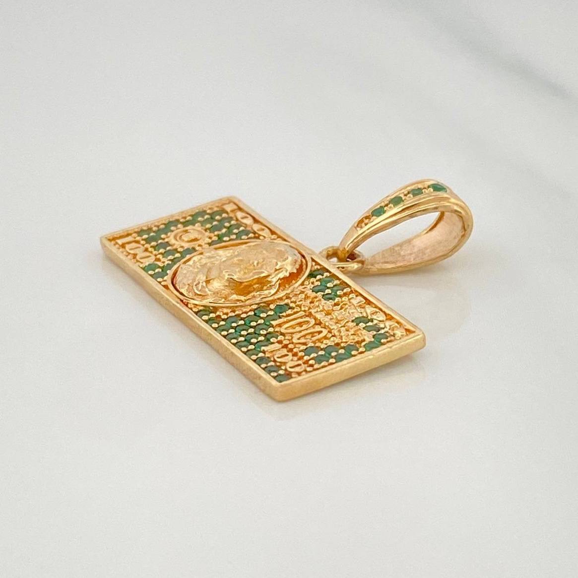 Dije One Dólar 3.45 g / 3/4 in Oro Amarillo 18K