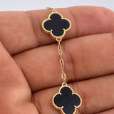 Pulso Trebol Cajon 7.9gr / 7 3/4 in / 1.8mm Oro Amarillo Nac.Esp. 18K %