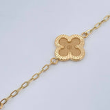 Pulso Trebol Cajon 3.65gr / 7 1/2 in / 1.75mm Oro Amarillo 18K %