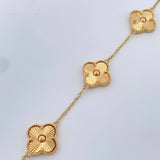 Pulso Trebol Aro Seguido 6.45gr / 7 1/2 in / 1.45mm Oro Amarillo 18K %