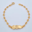 Pulso Bebé Placa Virgen Milagrosa Gc 1.85gr / 6 in / 3.37mm Oro Amarillo 18K %
