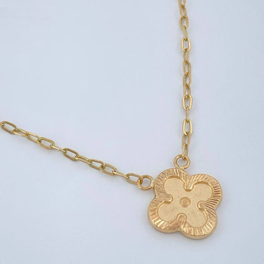 Cadena Trebol Cajon 3.1gr / 17 1/2 in / 1.77mm Oro Amarillo 18K %