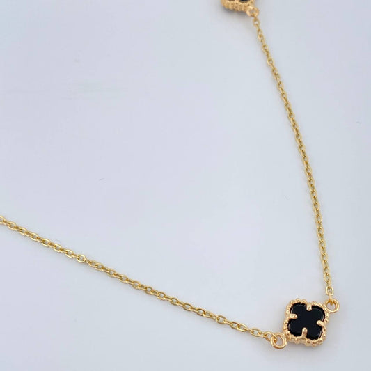 Cadena Trebol Aro Seguido 4.5gr / 18 in / 1.4mm Oro Amarillo Nac.Esp. 18K %