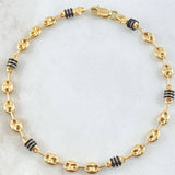 Rustic Bracelet GC 3x1 3.45gr / 8.1in / 18K Gold +0$