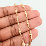 Pulso Rustico Bolas 4.65gr / 8 1/2 in / 3.95mm Oro Amarillo 18K %