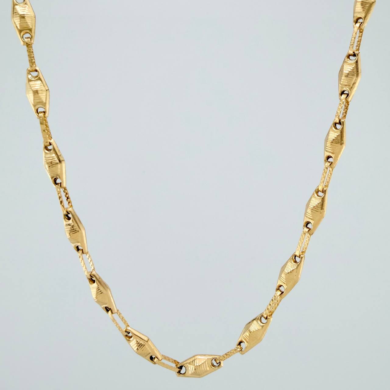 Cadena Rustica Eslabon 11gr / 24 1/2 in / 4.4mm Oro Amarillo 18K %