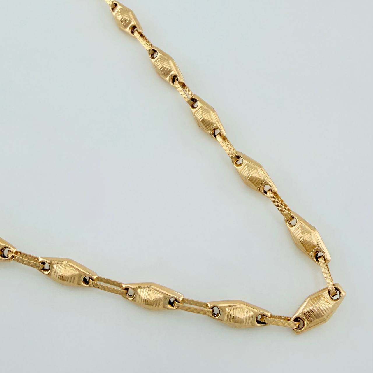 Cadena Rustica Eslabon 11gr / 24 1/2 in / 4.4mm Oro Amarillo 18K %