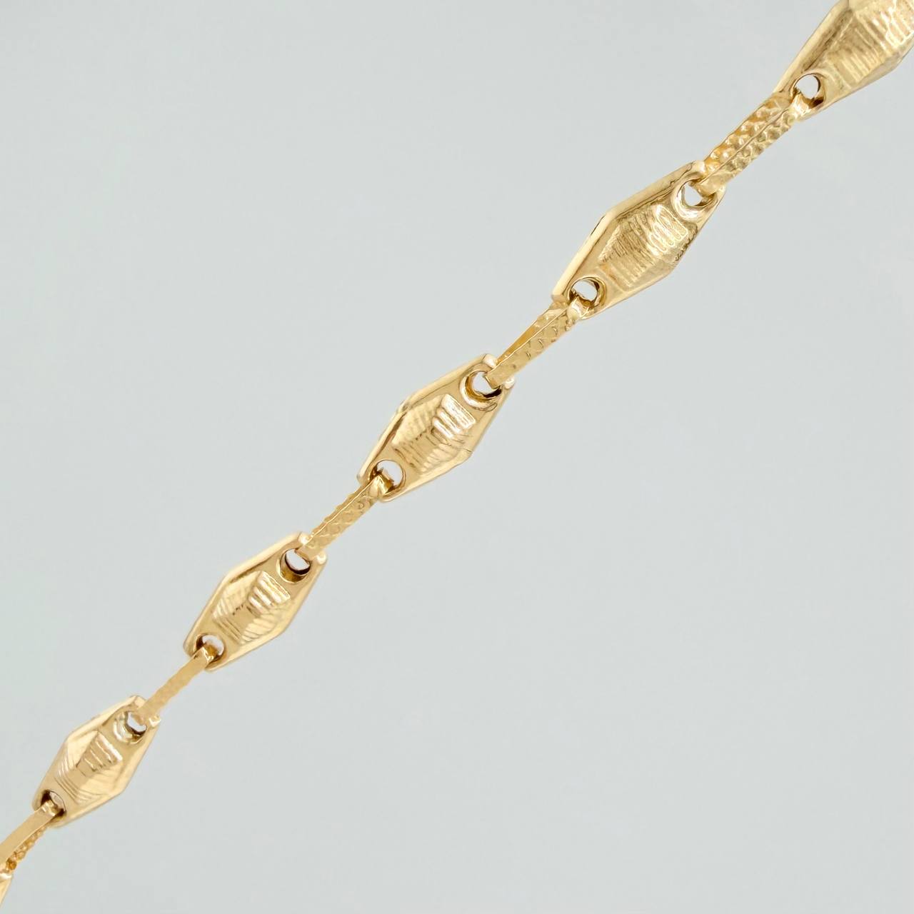 Cadena Rustica Eslabon 11gr / 24 1/2 in / 4.4mm Oro Amarillo 18K %