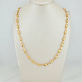 Cadena Rustica Eslabon 11gr / 24 1/2 in / 4.4mm Oro Amarillo 18K %