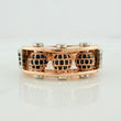 Anillo Trio Bolas de Fuego 11.8gr / T10 / Dos Oros Blanco Rosa 18K %