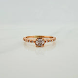 Anillo Solitario Churumbela 1.8gr / T5 3/4 / Oro Rosa 18K %