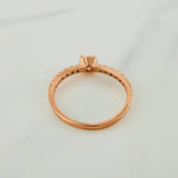 Anillo Solitario Churumbela 1.8gr / T5 3/4 / Oro Rosa 18K %