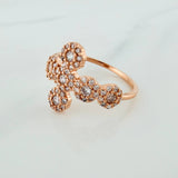 Anillo Cruz Tupida 2.15gr / T6 / Oro Rosa 18K %