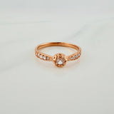 Solitaire Churumbela Ring 1.85gr / T6 1/2 / Rose Gold 18K %