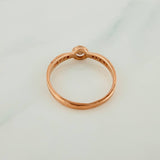 Solitaire Churumbela Ring 1.85gr / T6 1/2 / Rose Gold 18K %