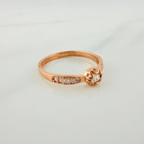 Solitaire Churumbela Ring 1.85gr / T6 1/2 / Rose Gold 18K %