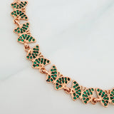 Pulso Mariposas 10.2gr / 7 3/4 in / 7.5mm Oro Rosa 18K %