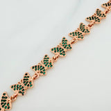 Pulso Mariposas 10.2gr / 7 3/4 in / 7.5mm Oro Rosa 18K %