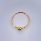 Anillo Tortuga Esmeraldas Diamante 0.8gr / T8 / Oro Amarillo 18K $