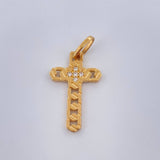 Dije Cruz Tribal 1.5gr / 1 in / Oro Amarillo 18K %