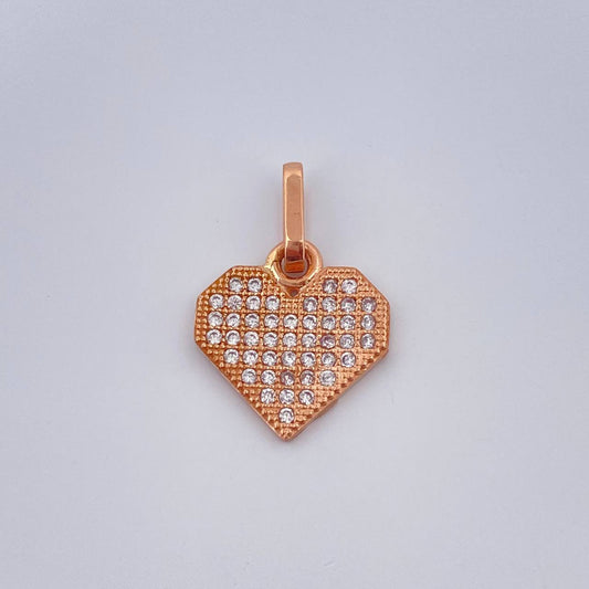 Dije Corazon 1.3gr / 3/4 in / Oro Rosa 18K %