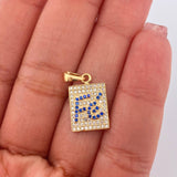 Dije Placa Fe 2gr / 3/4 in / Oro Amarillo 18K %