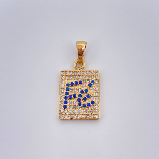 Dije Placa Fe 2gr / 3/4 in / Oro Amarillo 18K %