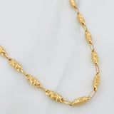 Cadena Rustica Barril 9.05g / 24 in / 3.59mm Oro Amarillo 18K