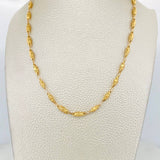Cadena Rustica Barril 9.05g / 24 in / 3.59mm Oro Amarillo 18K