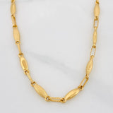 Cadena Rustica Eslabon 9.15g / 24 in / 3.14mm Oro Amarillo 18K