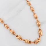 Rustic Chain Crown 13.3g / 24 in / 4.46mm 18K Rose Gold