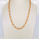 Rustic Chain Crown 13.3g / 24 in / 4.46mm 18K Rose Gold