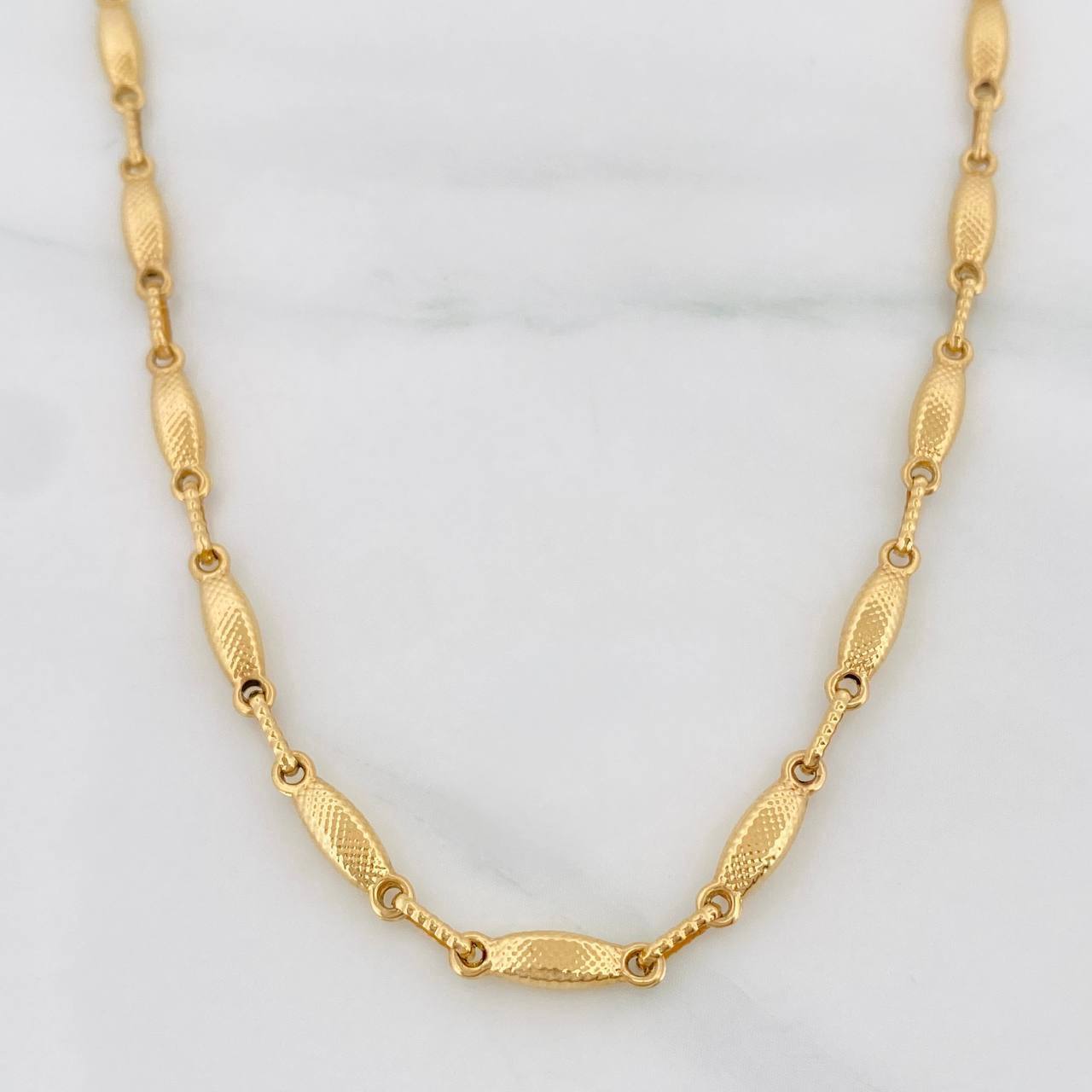 Rustic Link Chain 10.5g / 26 in / 3.22mm 18K Yellow Gold
