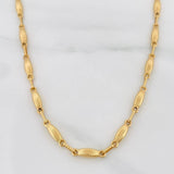Rustic Link Chain 10.5g / 26 in / 3.22mm 18K Yellow Gold