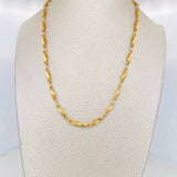 Rustic Link Chain 10.5g / 26 in / 3.22mm 18K Yellow Gold