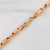 Cadena Rustica Tribal 14g / 24 in / 3.59mm Oro Rosa 18K