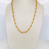 Rustic Barrel Chain 10.55g / 24 in / 3.69mm 18K Yellow Gold