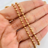 Military Chain 19.6g / 24 in / 3mm Rose Gold 18K