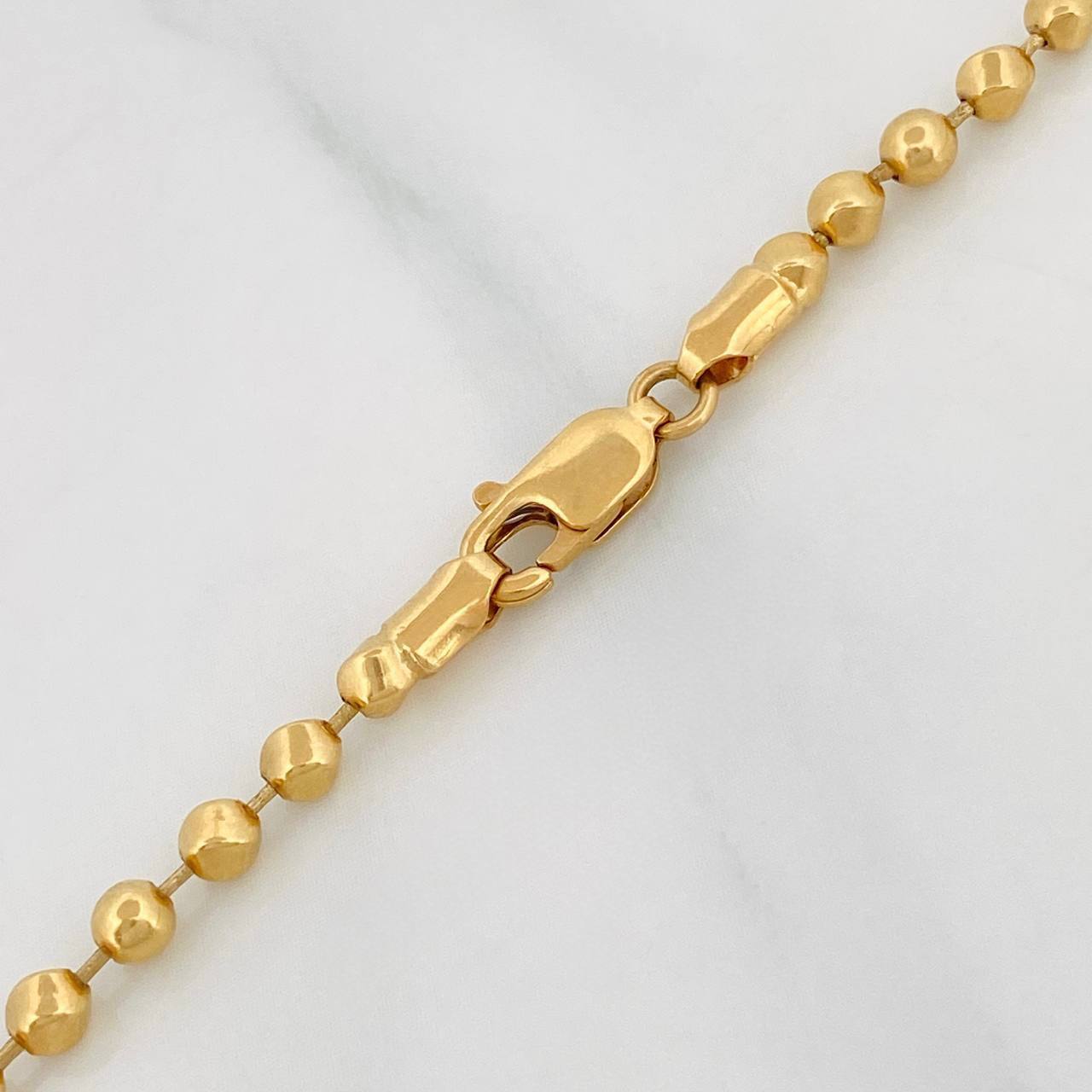 Cadena Militar 15.95g / 26 in / 3mm Oro Amarillo 18K