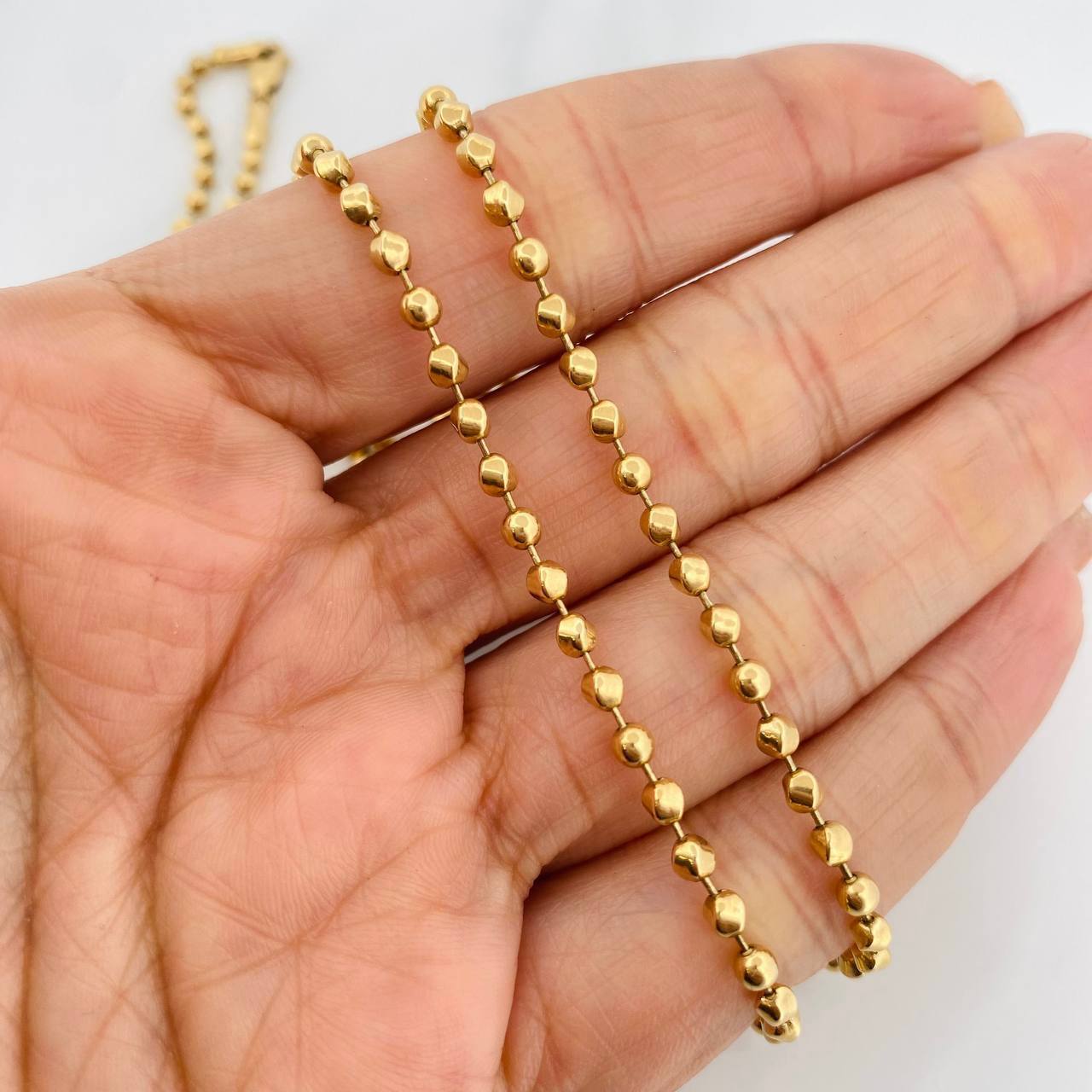 Cadena Militar 15.95g / 26 in / 3mm Oro Amarillo 18K