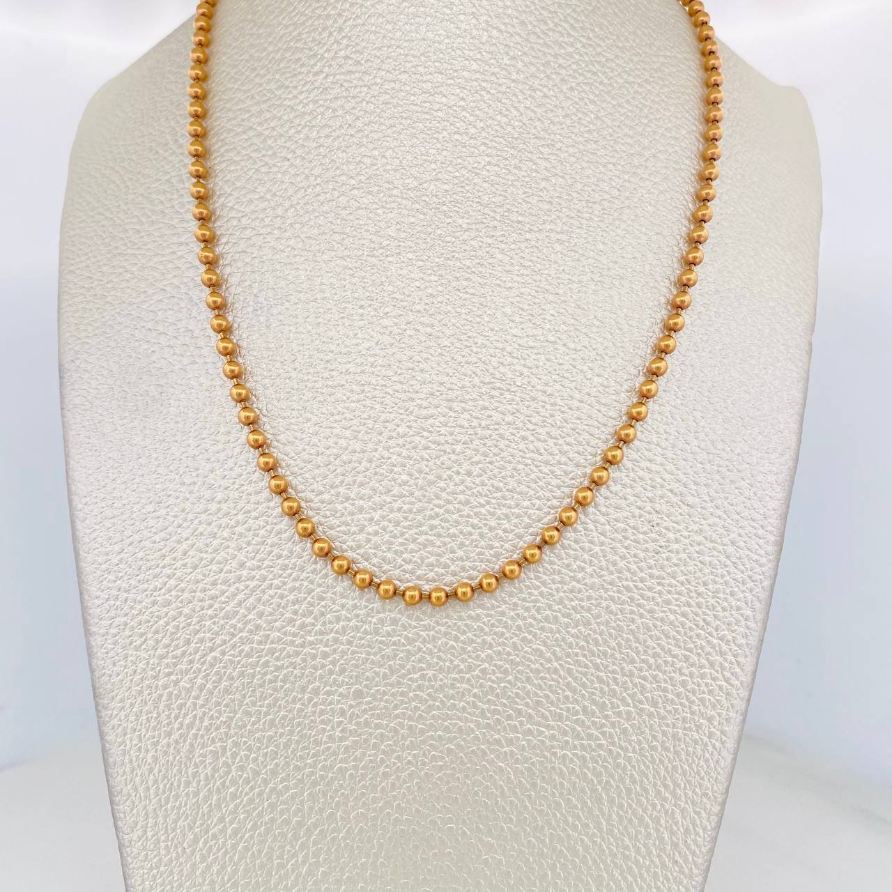 Military Chain 19.6g / 24 in / 3mm Rose Gold 18K